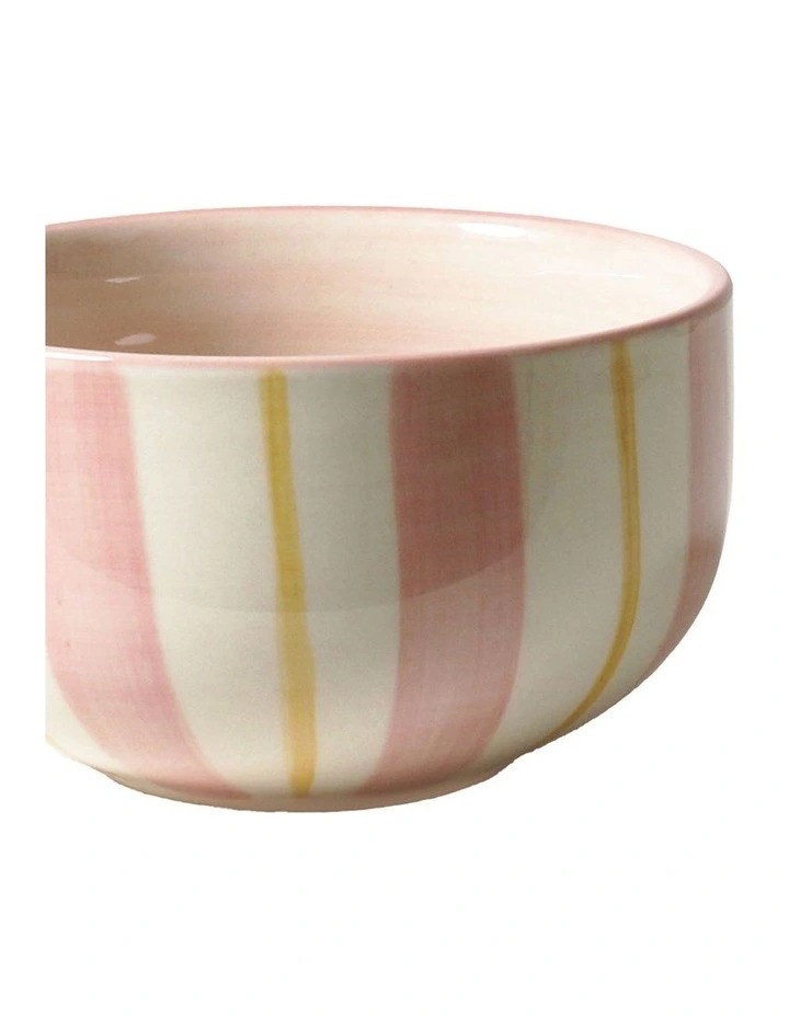 June's Condiment Bowl Geranium Set of 6 in Vintage White W/Flor image 3