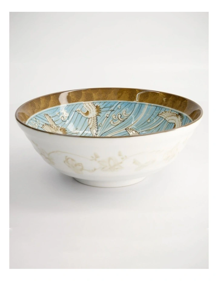 Crane Ramen Bowl 21x7.8cm Light Blue image 1