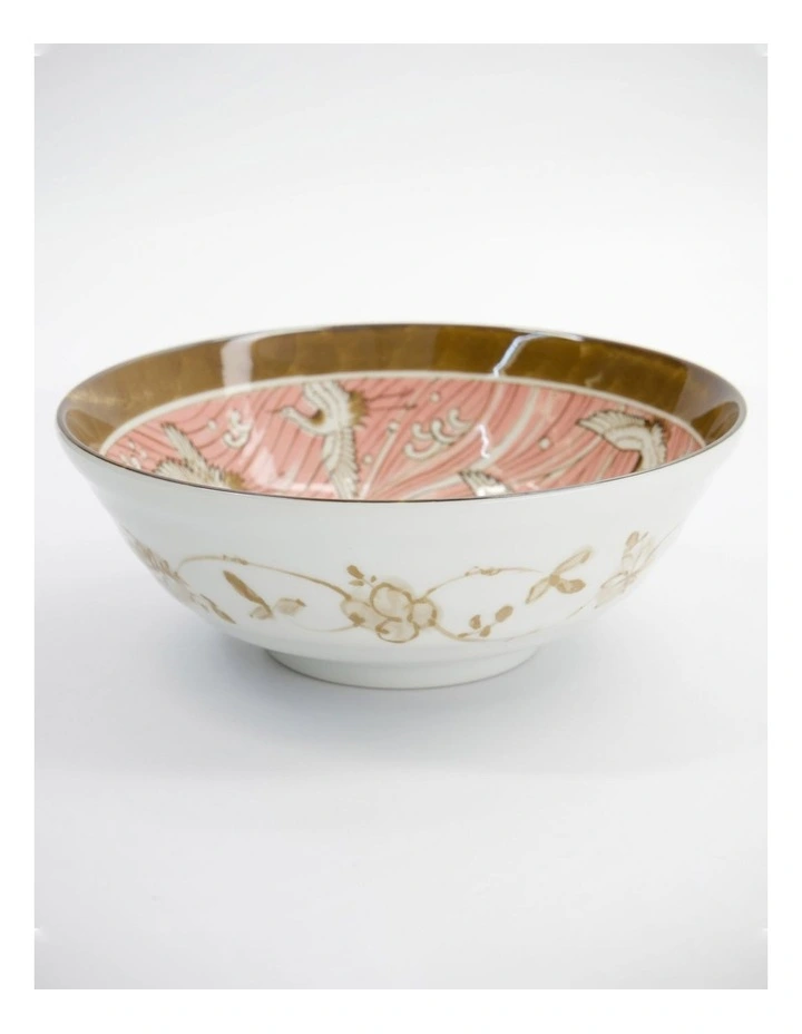 Crane Ramen Bowl 21x7.8cm Pink image 1