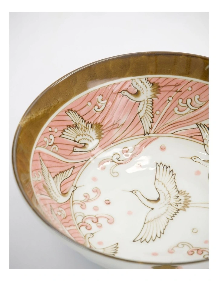 Crane Ramen Bowl 21x7.8cm Pink image 2