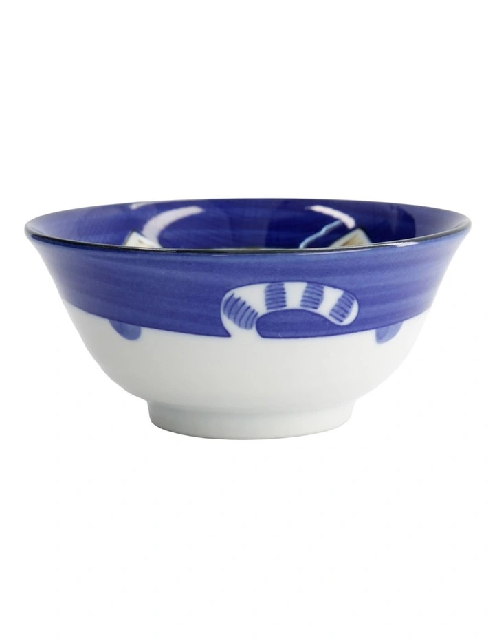 Kawaii Neko Cat Tayo Bowl 15x7cm Blue image 3