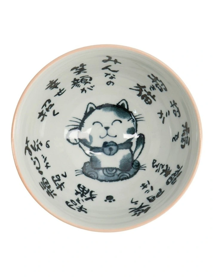 Kawaii Rice Bowl 11.5x6cm Cat Neko Blessed Pink image 3