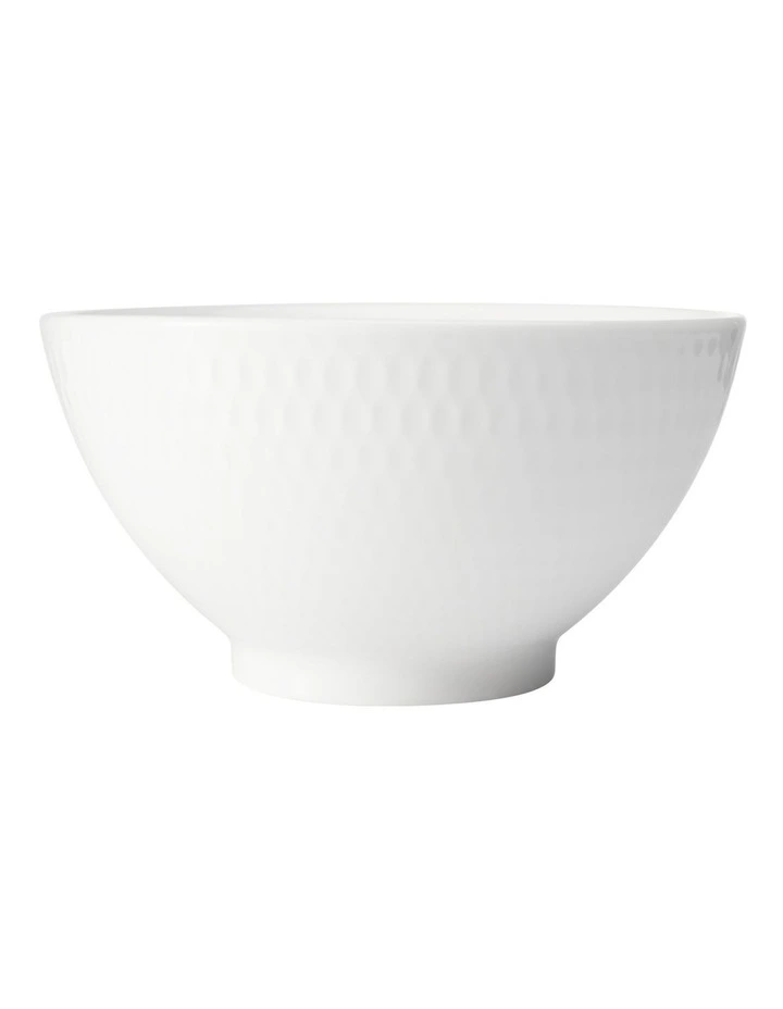 White Basics Diamonds Rice Bowl in White image 2