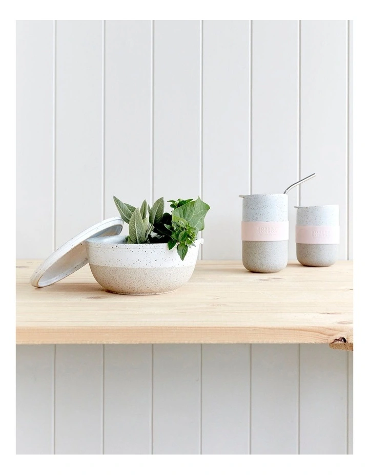 Mindful Health Bowl in Pink/Cream image 4