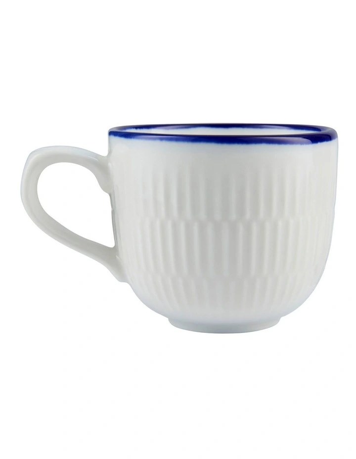 Cafe Cup And Saucer 225ML in White image 2