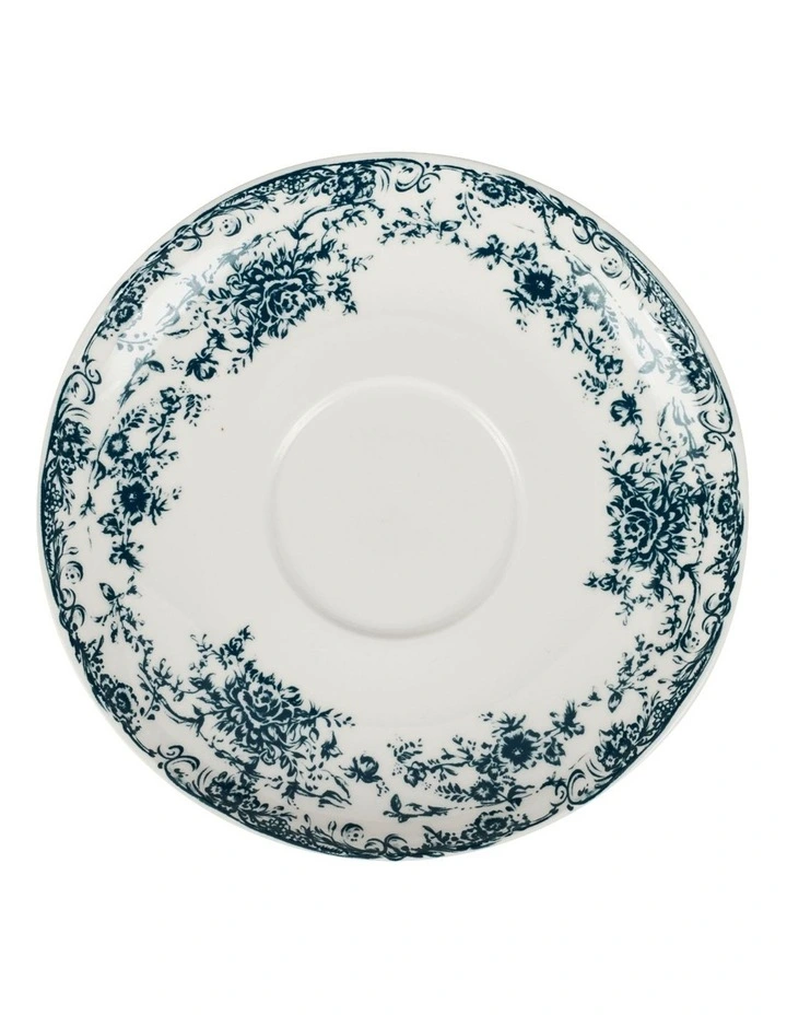 Rosetta Cup And Saucer 200ml in Antique Blue image 2