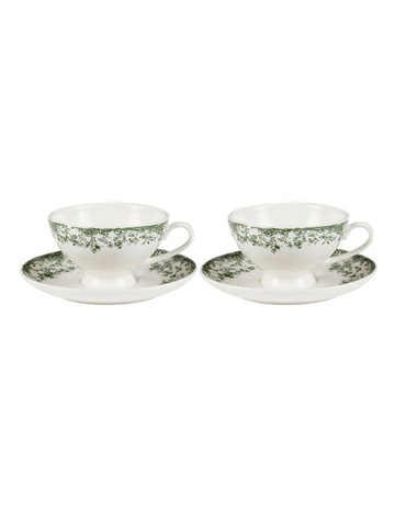 Rosetta Oval Platter 37x25cm Gift Boxed in Antique Green