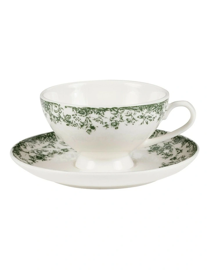 Rosetta Demi Cup And Saucer 90ml Set of 2 Green image 2