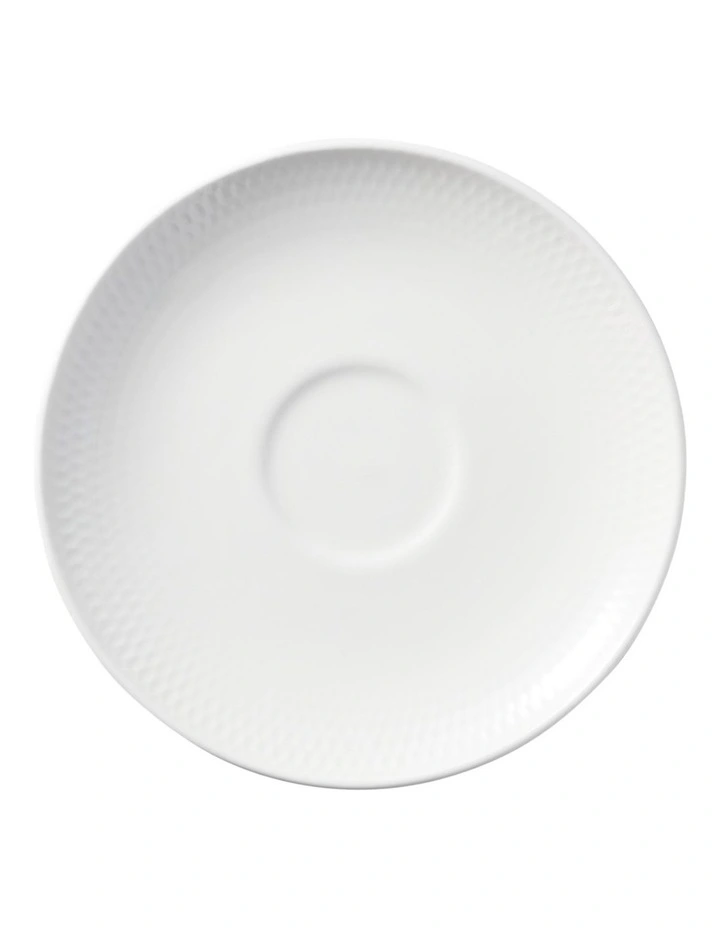 White Basics Diamonds Tea Cup & Saucer Set 260ml image 3