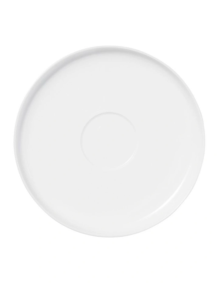 Cashmere High Rim Cup & Saucer 300ml in White image 3