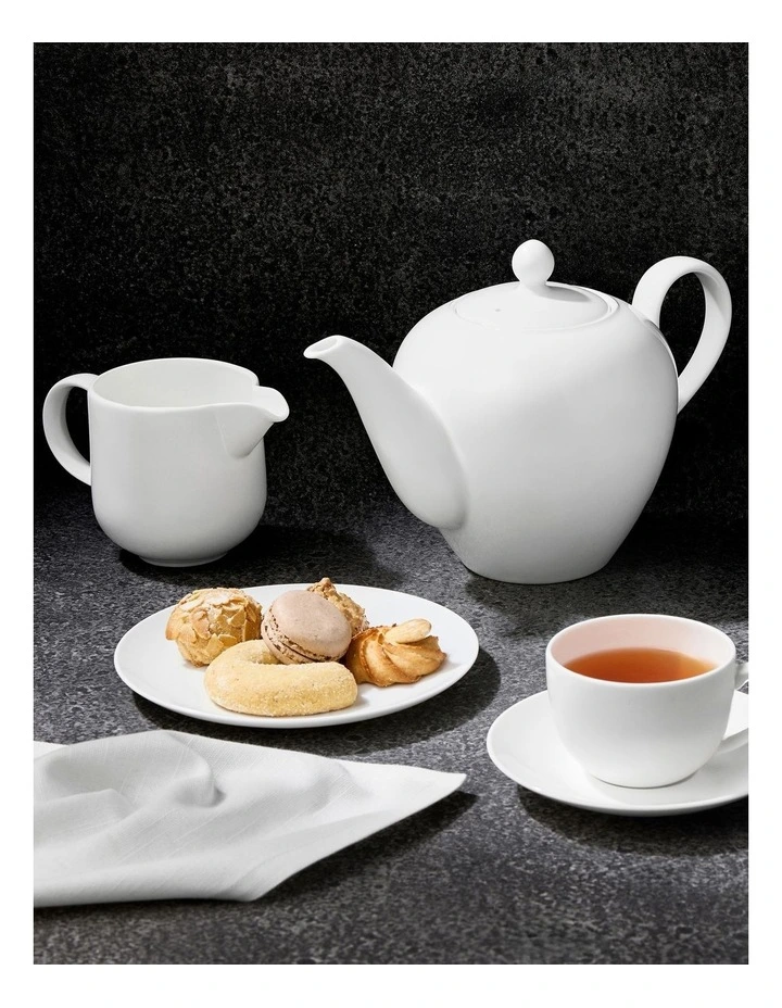 Cashmere Round Demi Cup & Saucer 100ml in White image 2