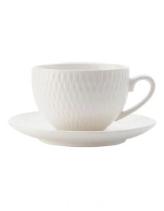 White Basics Diamonds Demi Cup & Saucer 90ml