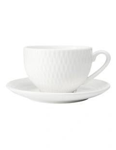 White Basics Diamonds Demi Cup & Saucer 90ml