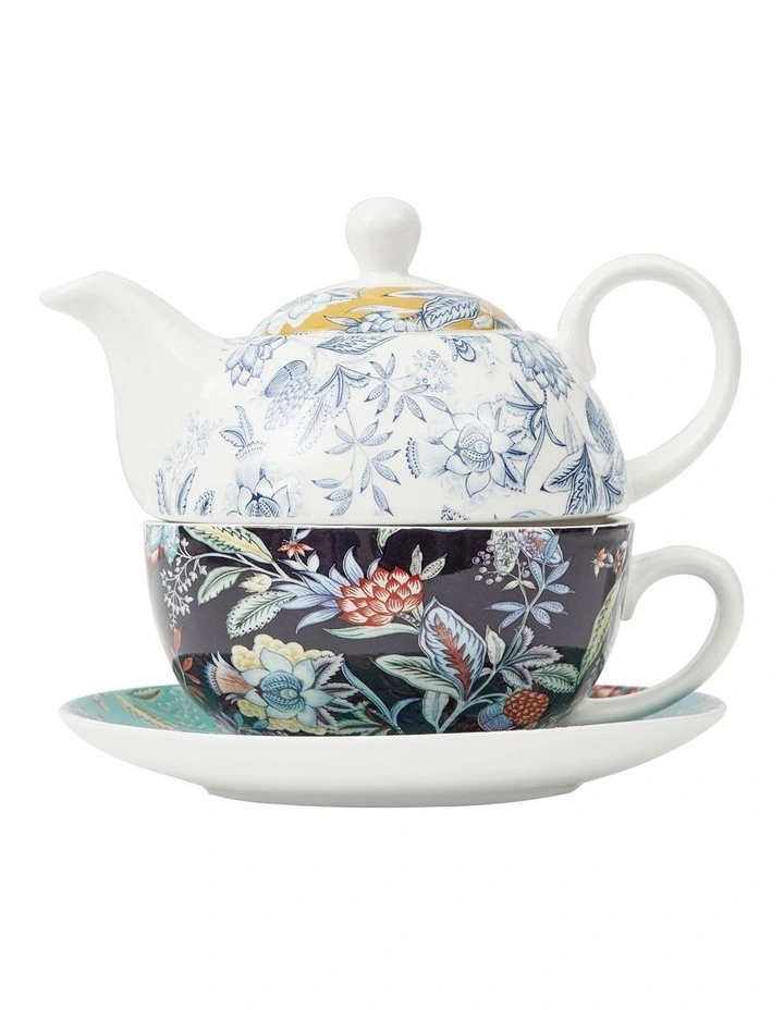 Cooper & Co 3-Piece Floral Chintz 350ml Tea For One Set in Multi | MYER
