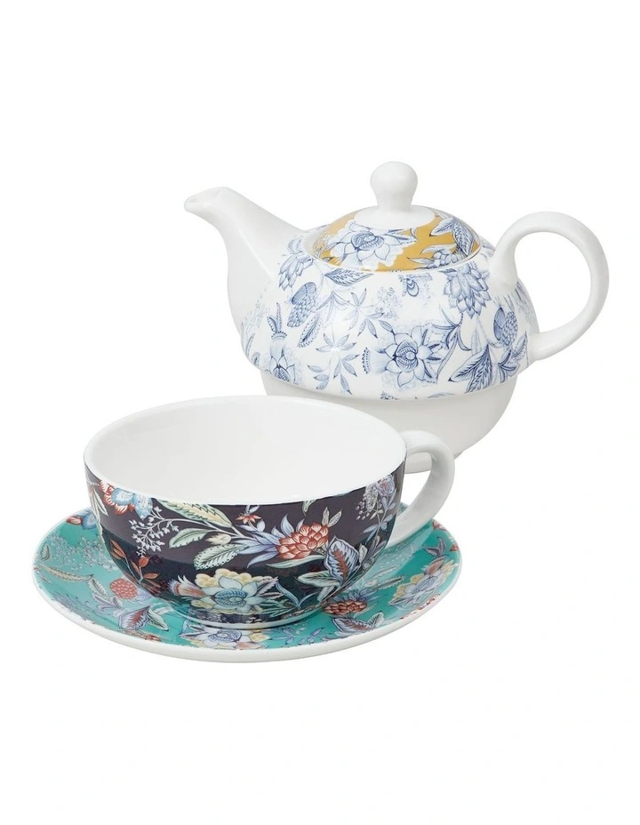 Cooper & Co 3-Piece Floral Chintz 350ml Tea For One Set in Multi | MYER