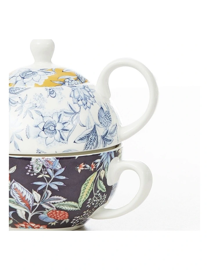 Cooper & Co 3-Piece Floral Chintz 350ml Tea For One Set in Multi | MYER