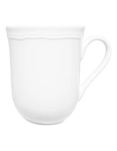 Florence Embossed Mug 390ml in White