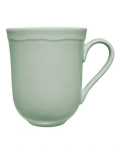 Florence Embossed Mug 390ml in Light Green