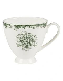 Rosetta Footed Mug 310ml in Antique Green