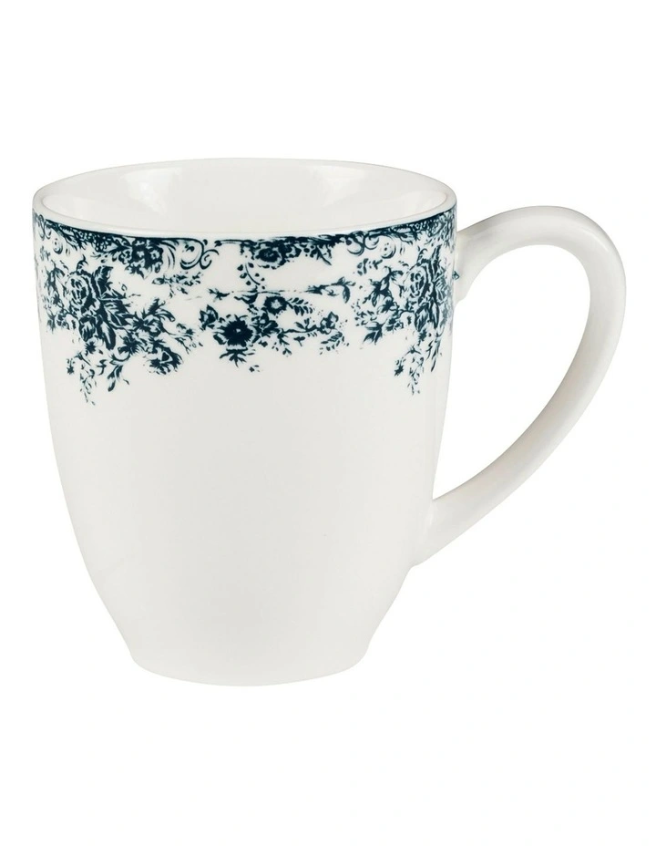 Rosetta Coupe Mug 370ml in Antique Blue image 1