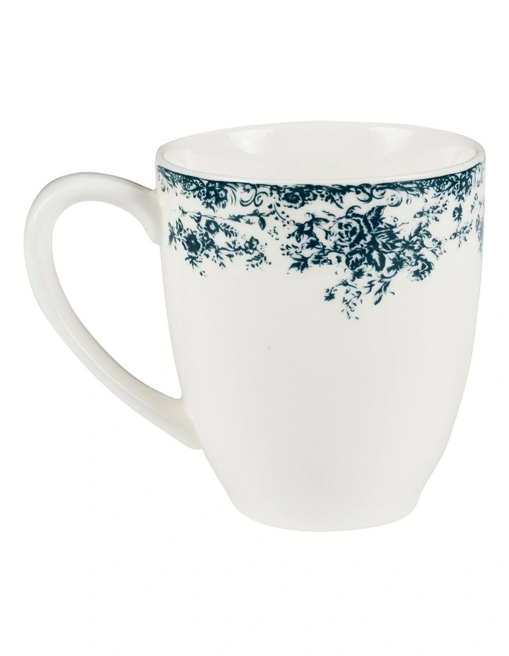 Rosetta Coupe Mug 370ml in Antique Blue image 2