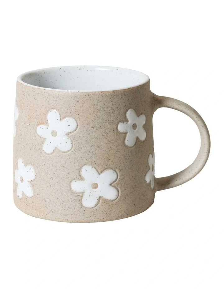 Molly Etched Mug 385ml in White image 1