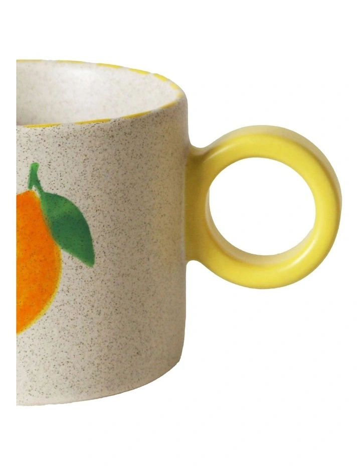 The Fruit Basket Lemon Hand Brushed Mug 250ml image 3