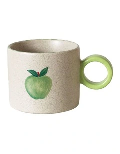 The Fruit Basket Apple Mug Hand Brushed 250ml