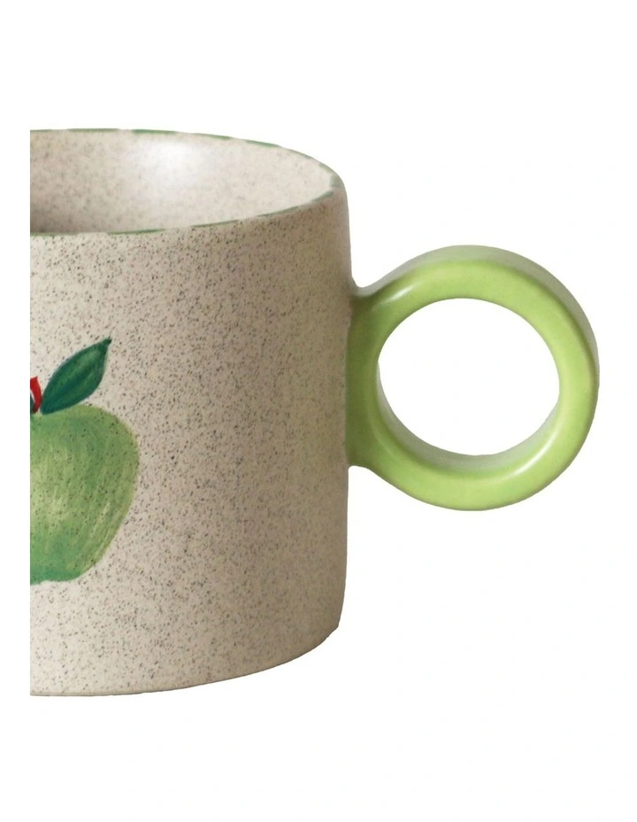 The Fruit Basket Apple Mug Hand Brushed 250ml image 3