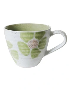 Hand Brushed Large Handled Mug 450ml in Multi