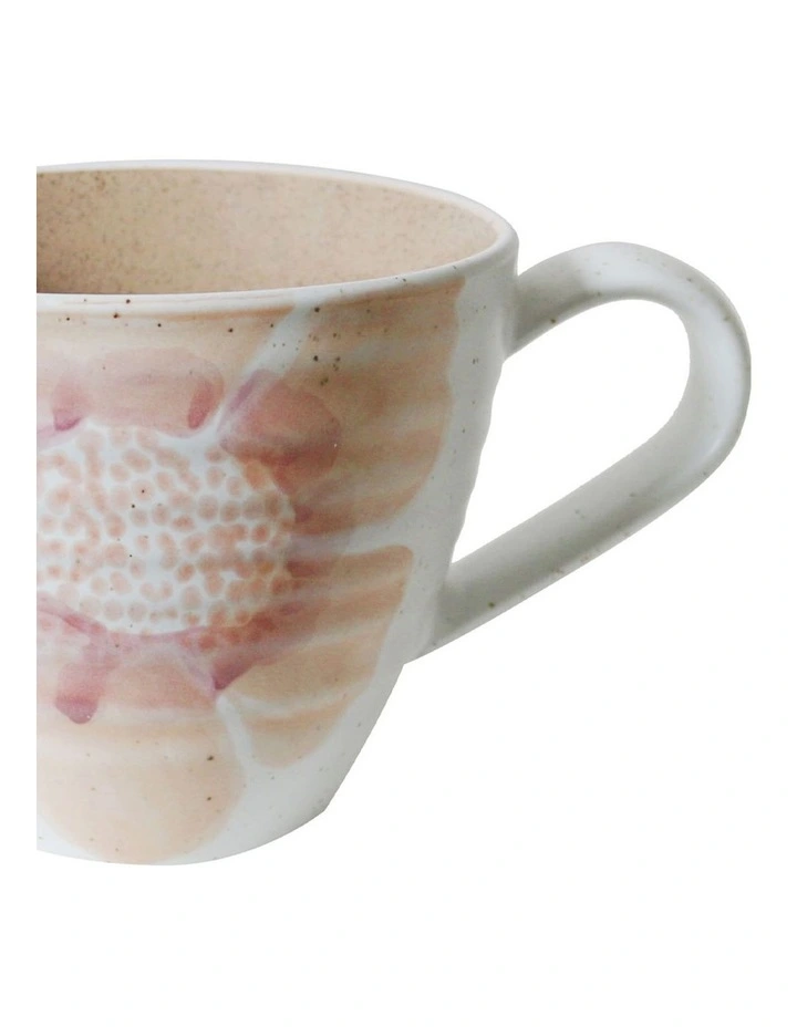 Hand Brushed Large Handled Mug 450ml in Multi image 3