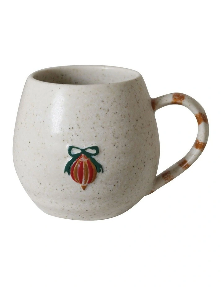 Noel Collection Mug 400ml Handbrushed Bauble image 1