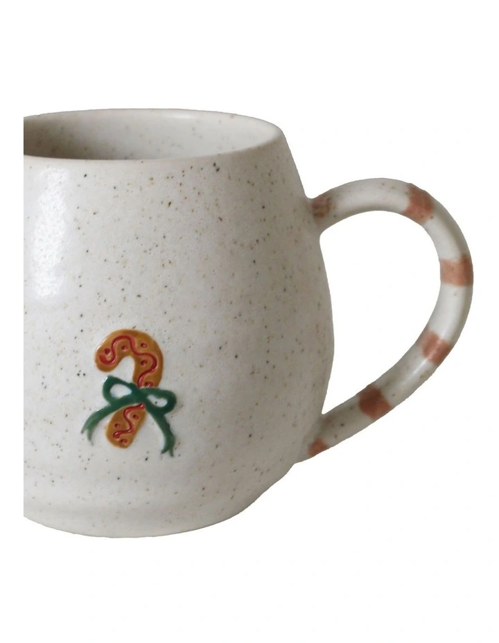 Noel Collection Mug 400ml Handbrushed Candy Cane image 3