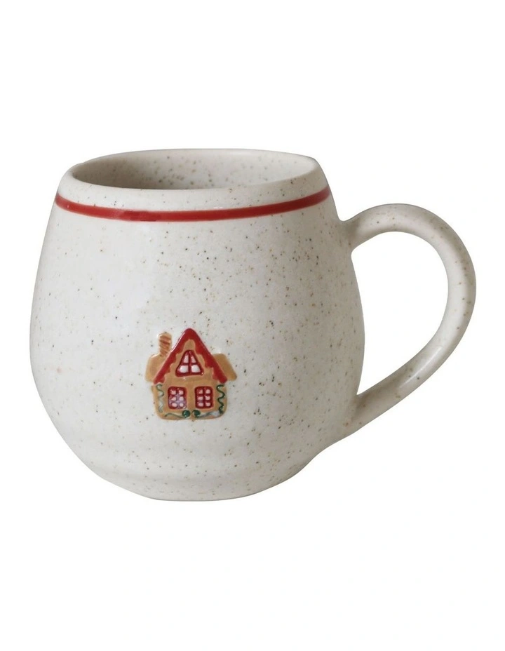 Noel Collection Mug 400ml Handbrushed Gingerbread House image 1