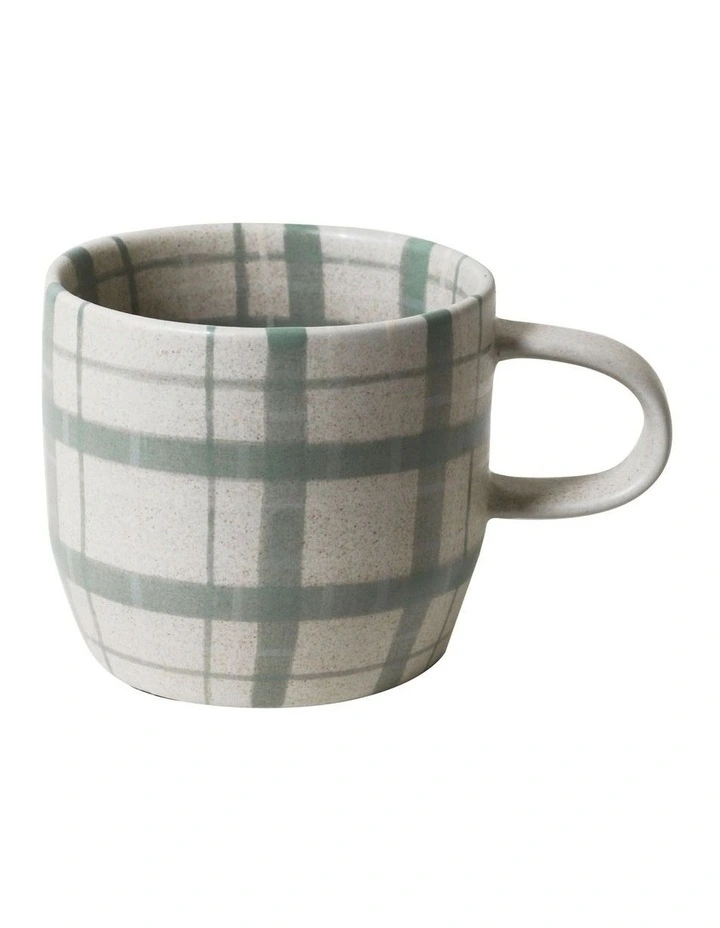 Cats Pyjamas Mug 2pk Duck Egg Check image 3