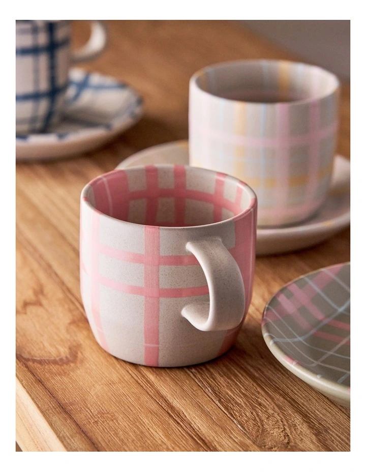 Cats Pyjamas Mug 2pk Green Linear image 5