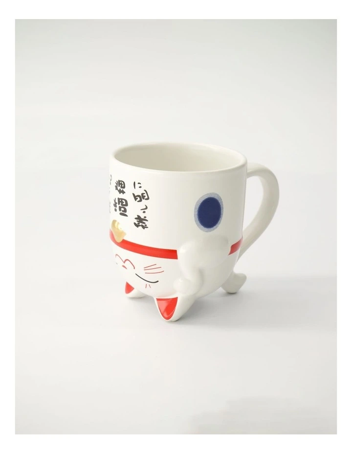 Mug Mountain Mug 380ML Lucky Cat Blue Gift Boxed image 4
