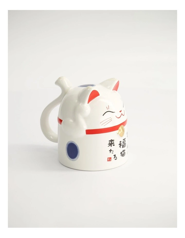 Mug Mountain Mug 380ML Lucky Cat Blue Gift Boxed image 5