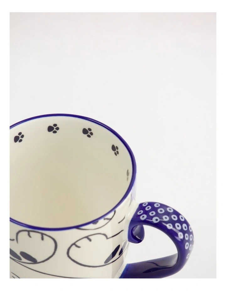 Mug Mountain Mug 380ML Chubby Cat Blue Gift Boxed image 3
