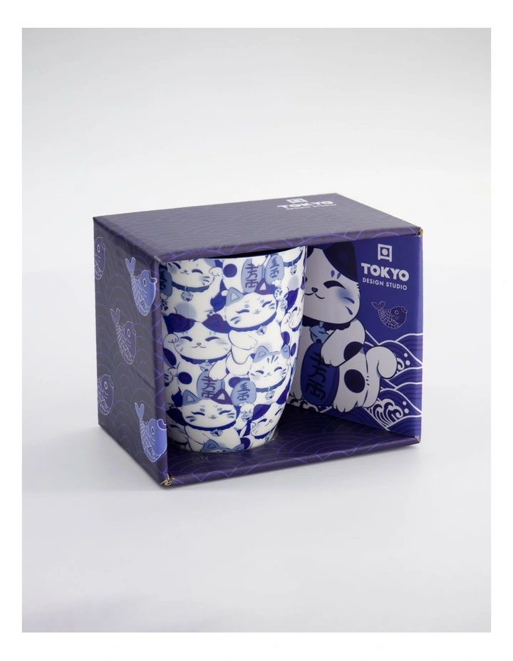 Mug Mountain Mug 380ML Maneko Blue Gift Boxed image 6