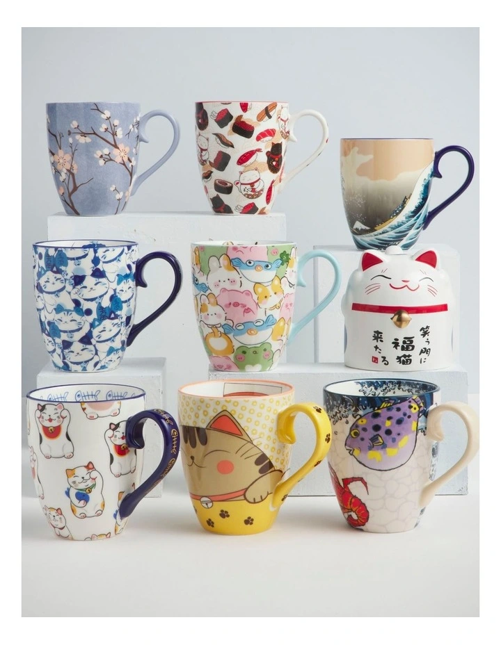 Mug Mountain Mug 380ML Hokusai Blue Gift Boxed image 4