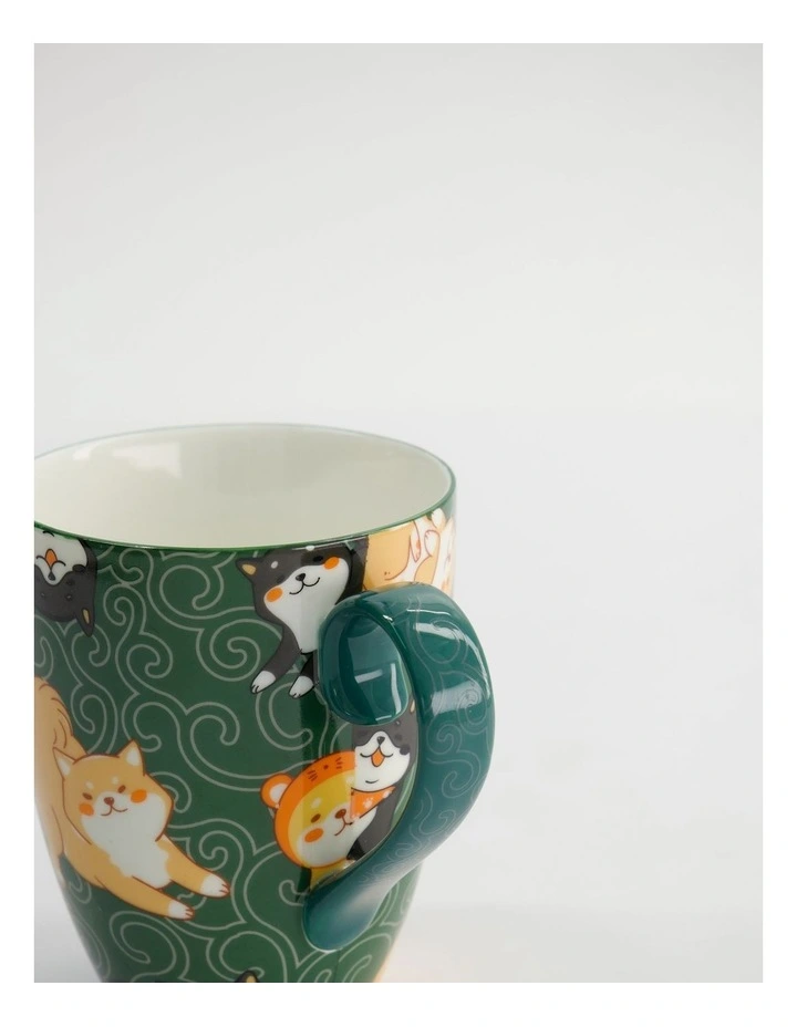 Mug Mountain Mug 380ML Shiba Dog Green Gift Boxed image 2