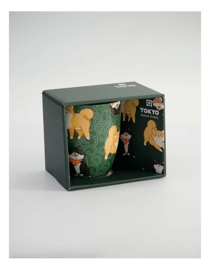 Mug Mountain Mug 380ML Shiba Dog Green Gift Boxed image 4