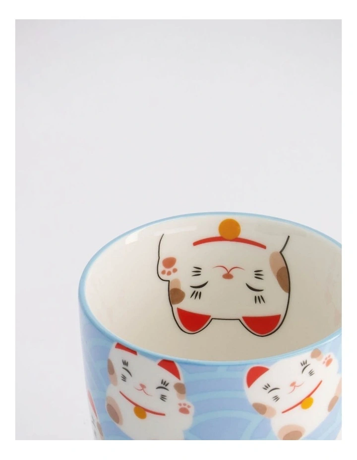 Mug Mountain Mug 380ML White & Blue Cat Gift Boxed image 2