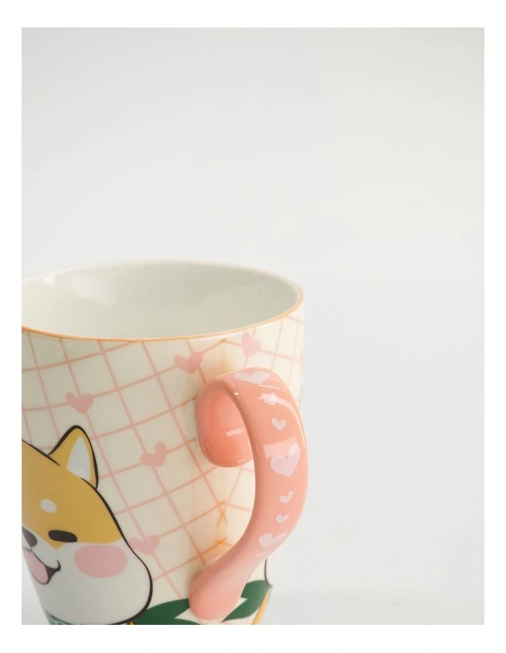 Mug Mountain Mug 380ML Twin Shiba Dog Pink Gift Boxed image 2