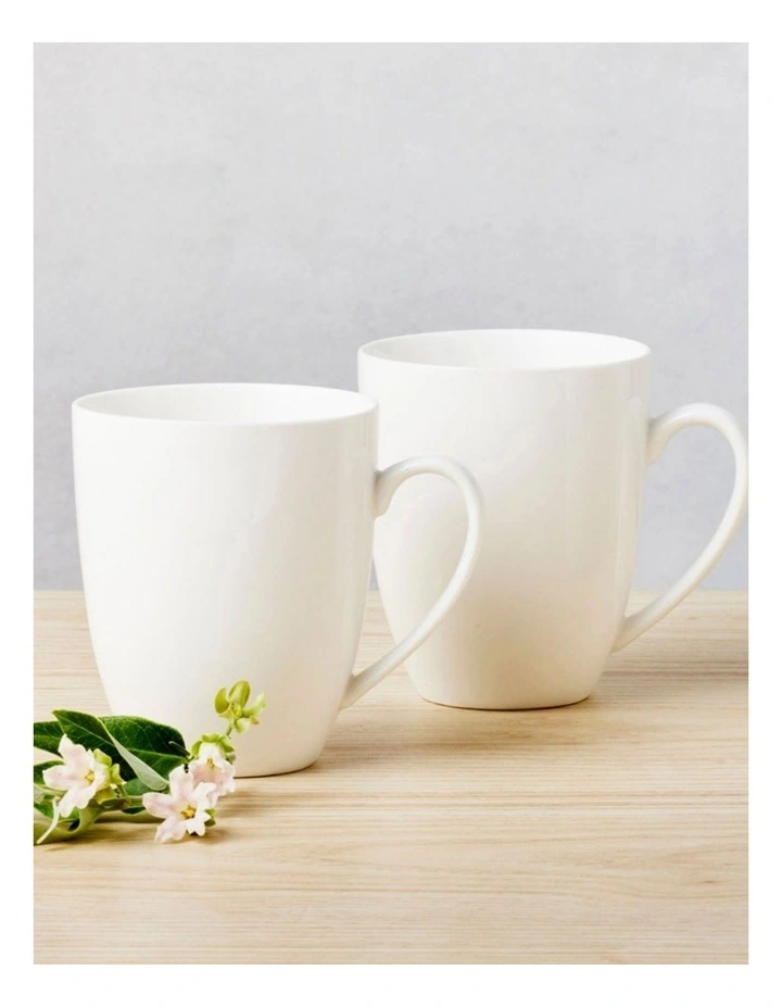 White Basics Coupe Mug 450ml in White image 2