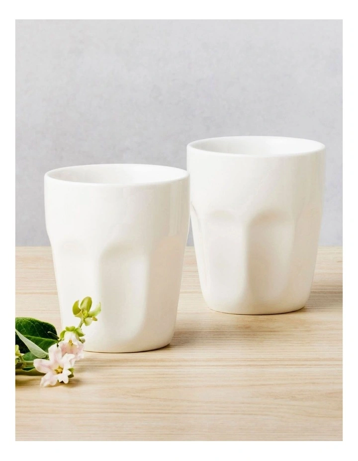 White Basics Latte Cup 200ml in White image 2