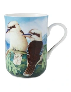 Birds of Australia KC 10 Year Anniversary Mug 300ml Kookaburra in Multi