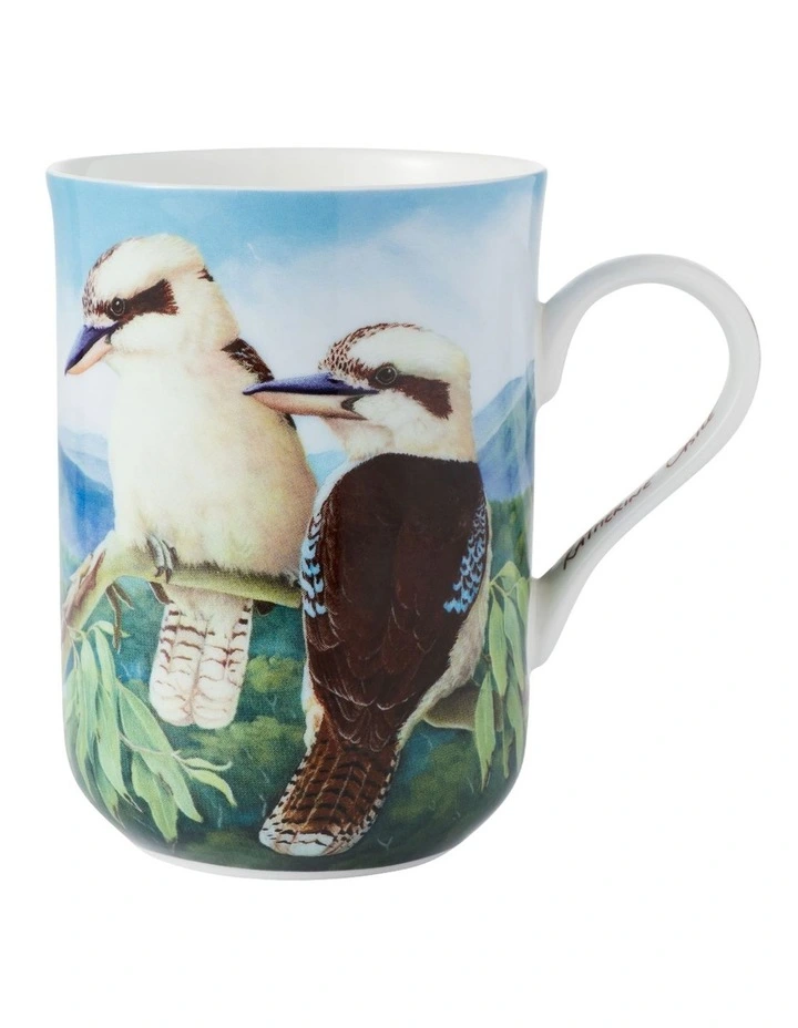 Birds of Australia KC 10 Year Anniversary Mug 300ml Kookaburra in Multi image 1
