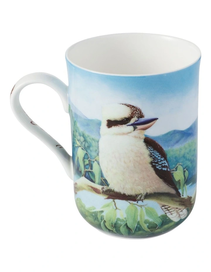 Birds of Australia KC 10 Year Anniversary Mug 300ml Kookaburra in Multi image 2
